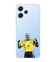 Xiaomi Redmi 12 Uyumlu Uyumlu Ronaldo Nazario Futbol Tasarımlı Şeffaf Telefon Kılıfı