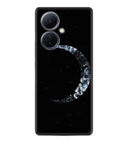 Vivo V29 Lite Kılıf Silikon Desen Özel Seri Yalnız Ay 1744
