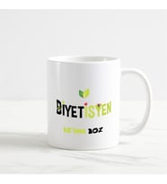 Diyetisyen Kupa Bardak (1. Tasarım) (Beyaz)