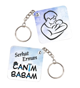 Babalar Günü Hediyesi Canım Babam İsimli Anahtarlık