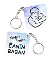 Babalar Günü Hediyesi Canım Babam İsimli Anahtarlık