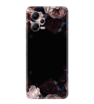 Xiaomi Poco X5 5g Kılıf Resimli Desenli Silikon Platinium Series Dark Flowers 1906