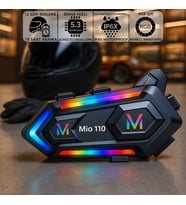 Mioji Mio 110 RGB 1000mAh IPX6 Motosiklet Kask Bluetooth Intercom Kulaklık