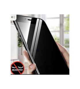 Iphone 6 / 6s Plus Siyah Privacy Kavisli Hayalet Gizlilik Filitreli Full Ekran Koruyucu