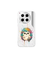 Tecno Camon 30 5G ile Uyumlu Splash Kirpi Tasarımlı Şeffaf Silikon Kılıf