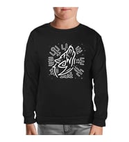 Viking Logo - Kurt Siyah Çocuk Sweatshirt