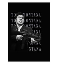 Klasik Film, Scarface Tablo Ahşap Poster Dekoratif
