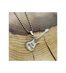 Gitar Erkek Çelik Kolye Zincir Cklgmsgıtar