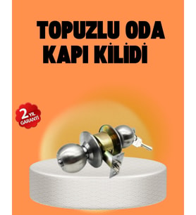 Mat Renk Topuzlu Kapı Kilidi – Giriş Tipi