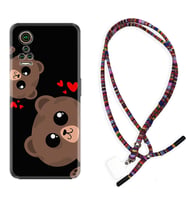 General Mobile GM 21 Pro GM 22 Pro Plus Kılıf Boyun Asklı Rasta Silikon Love Animals 1780