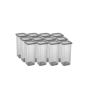 12'li Kavanoz Seti & Saklama Kabı & Erzak Kabı 12x1900 Ml (20 Lı Etiket Hediyeli)