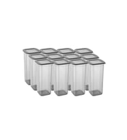 12'li Kavanoz Seti & Saklama Kabı & Erzak Kabı 12x1900 Ml (20 Lı Etiket Hediyeli)