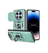 Xiaomi Redmi Note 14 Pro Plus Kılıf Pars Lens Yüzüklü Silikon - Yeşil