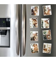 Buzdolabı Fotoğraflı Magnet, Foto Baskılı Magnet Seti, 18 Adet, Düğün, Çocuk, Bebek, Anne, Doğum günü Resimli Baskı Magnetli