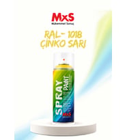 MxS RAL 1018 Çinko Sarı Akrilik Sprey Boya 400 ML