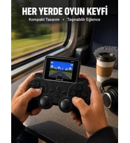Taşınabilir Dijital Oyun Konsolu 520 Dahili Oyun TV Bağlantı Destekli