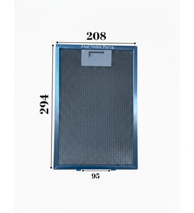 Bütün Markalar İle Uyumlu Universal Davlumbaz 20,8X29,4 CM Arka Ara 4,5 CM Aspiratör Filtre
