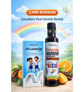 ÇareBurada Çocuklara Özel Günlük Destek Seti  Kalsiyum D3 + C Vitaminli Harnup Pekmezi