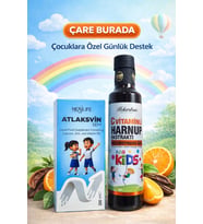 ÇareBurada Çocuklara Özel Günlük Destek Seti  Kalsiyum D3 + C Vitaminli Harnup Pekmezi