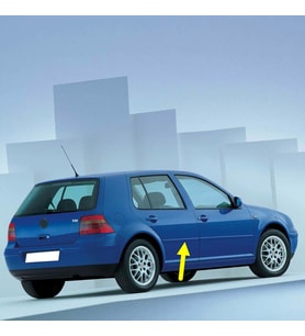 VW Golf 4 1998-2004 Sağ Arka Kapı Çıtası Boyanır Tip 1J4853754B