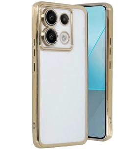Newface Xiaomi Poco X6 Kılıf Razer Lensli Silikon - Gold