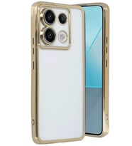 Newface Xiaomi Poco X6 Kılıf Razer Lensli Silikon - Gold