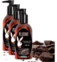 Playboy Chocolate Massage Oil 3 Adet Çikolata Aromalı Vücut Masaj Yağı
