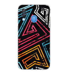 Samsung Galaxy A40  Kamera korumalı Tıpalı  Kapak Eskitme Tasarımlı  Şeffaf Kılıf