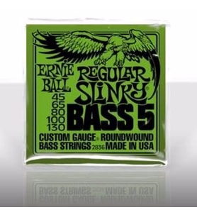 Ernie Ball P02836 Regular Slinky Nickel 45-130 (5 Telli) Bas Gitar Teli