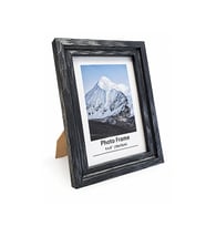 Ahşap Modern Antrasit Fotoğraf Çerçevesi - 10x15cm