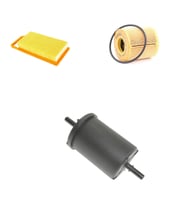 Bosch Filtre Bakım Seti Citroen C5 II 2.0 16v Benzinli 2005-2007 Hava + Yağ f. + Yakıt Filtre Bosch