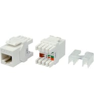 URANIUM KJ-UC6-18044 CAT6 UTP 180 DERECE KEYSTONE JACK BEYAZ RENK