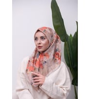 Renkli Karma Desen Dijital Soft Eşarp