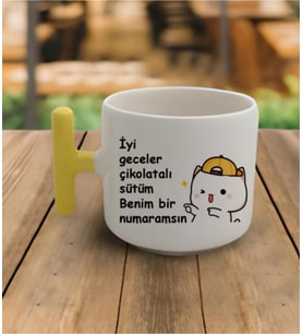 Tanem Iyi Geceler Çikolatalı Sütüm - T Kulp Kupa