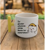 Tanem Iyi Geceler Çikolatalı Sütüm - T Kulp Kupa