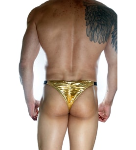 Erkek Arkası Büzgülü Gold Brazillian Slip