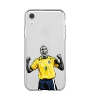 Iphone XR Uyumlu Ronaldo Nazario Futbol Tasarımlı Şeffaf Telefon Kılıfı