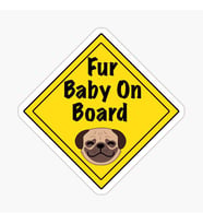 Arabada Köpek Var Araç Sticker Etiket 19CM md11