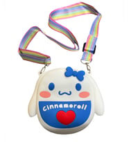 Cinnamoroll Mini Silikon Popitli Omuz Askılı Çanta Mavi