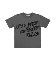 Civil Boys Lıfe's Better Basklı 10-13 Yaş Tişört - Gri