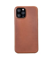 Apple iPhone 12 Pro Max Uyumlu Deri Arka Kapak ROCK RST2EF Taba