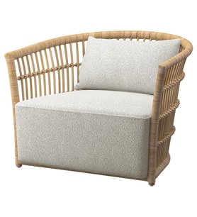 Rattan Koltuk, Gri-Beyaz