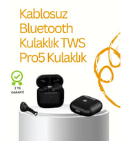 Tws Pro 5 Bluetooth Kulaklık – Gelişmiş Ses Teknolojisi Ve Uzun Batarya Ömrü (Çok Renkli)
