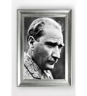 Gümüş Çerçeveli Atatürk Tablo cv809