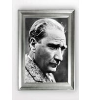 Gümüş Çerçeveli Atatürk Tablo cv809