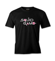 Squid Game-Logo Siyah Erkek Tshirt