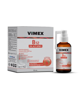 Vimex B12 Sublingual Spray - Vitamin B12 Dilatı Spreyi 10 ml