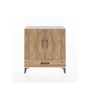 Arges Şifonyer 3 Raflı Tek Çekmeceli 2 Kapaklı 88x30x96 Aytaşı-Çam