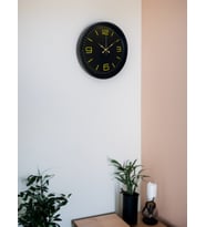 36 Cm Siyah Modern Duvar Saati (Standart)