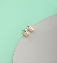 925 Ayar Gümüş Unicorn Model Çocuk Küpesi
